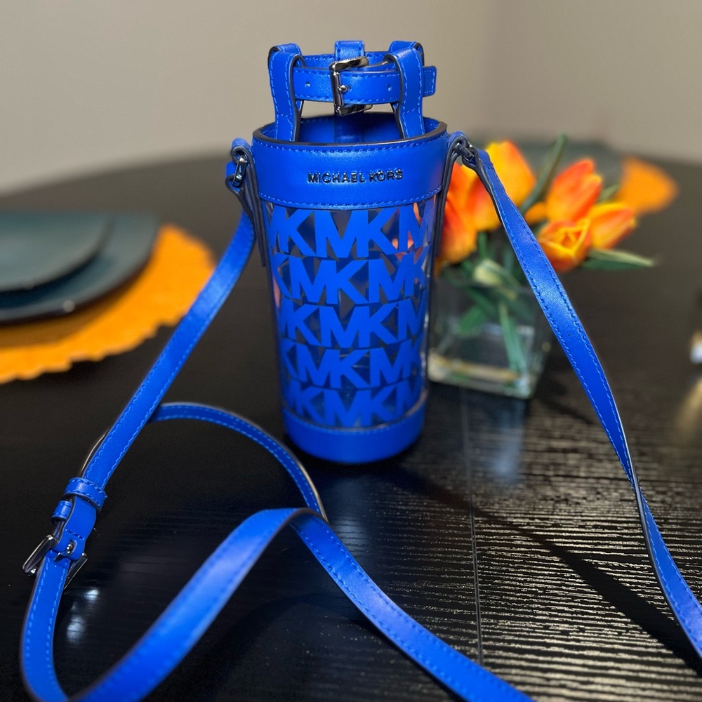 Michael Kors Blue Bottle Holder